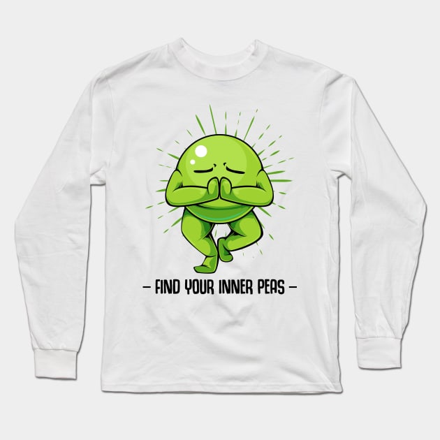 Vegan Peas Long Sleeve T-Shirt by Lumio Gifts